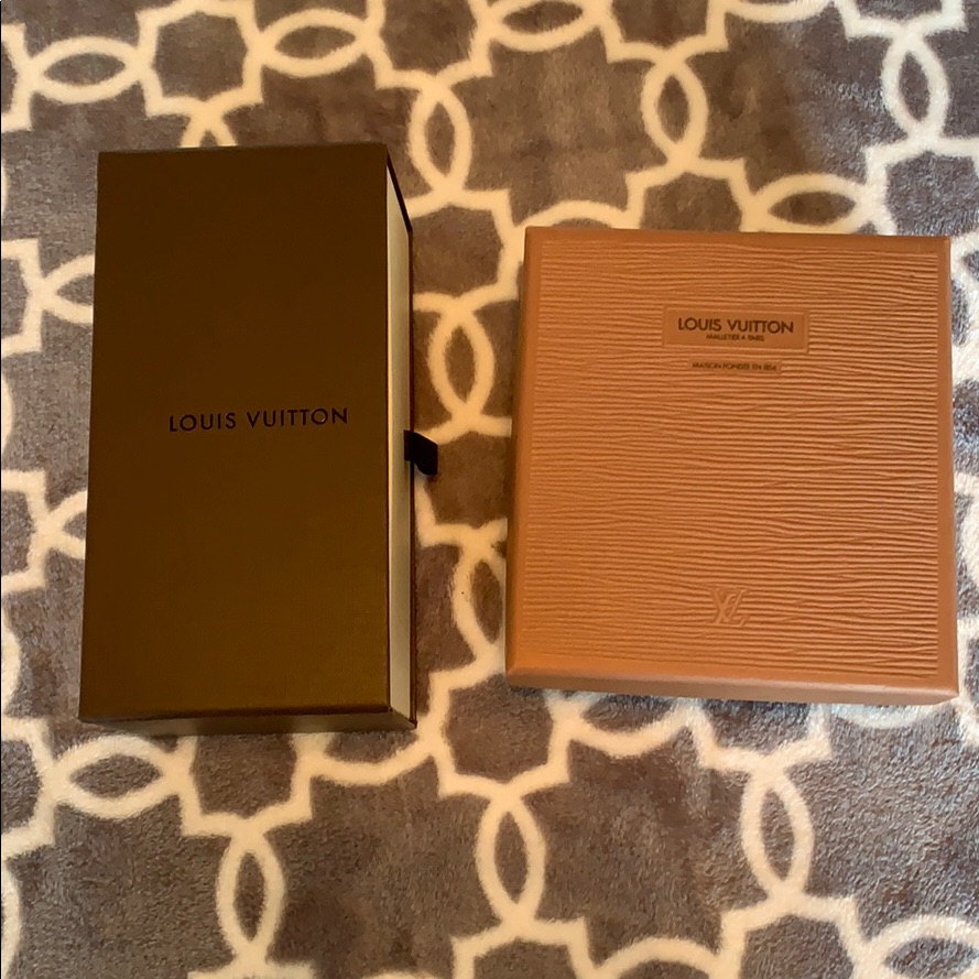 Two Empty Authentic Louis Vuitton Boxes